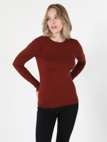 Кофты и свитера Colin’s модель CL1051086_Q1.V1_BRW Фото