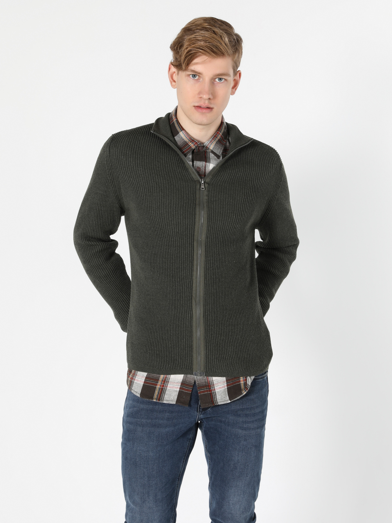 Кофты и свитера Colin’s модель CL1055784_Q1.V1_KHA Фото