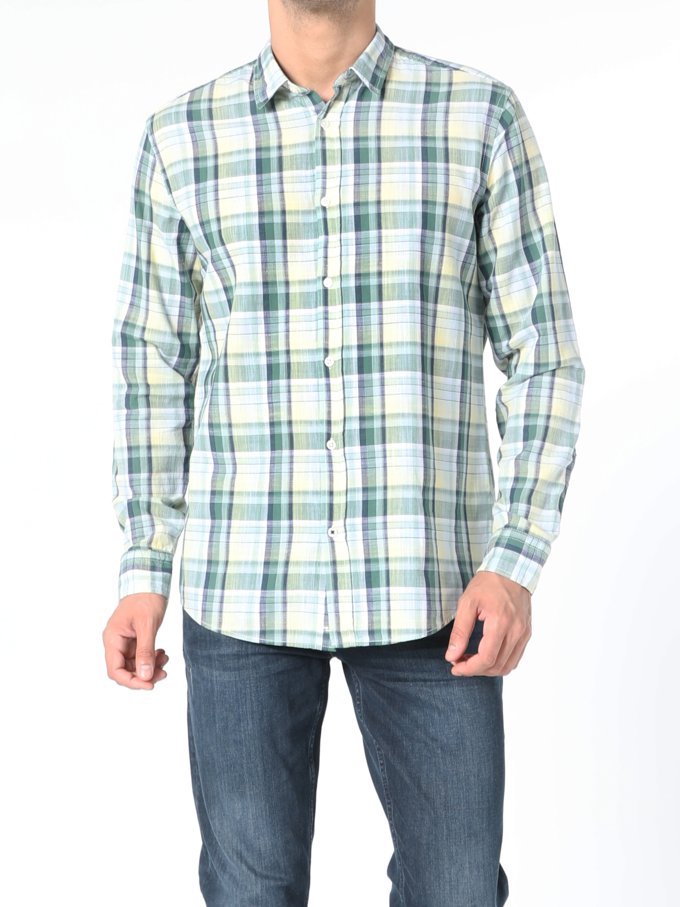 Рубашки Colin’s модель CL1054980_Q1.V1_GRN Фото