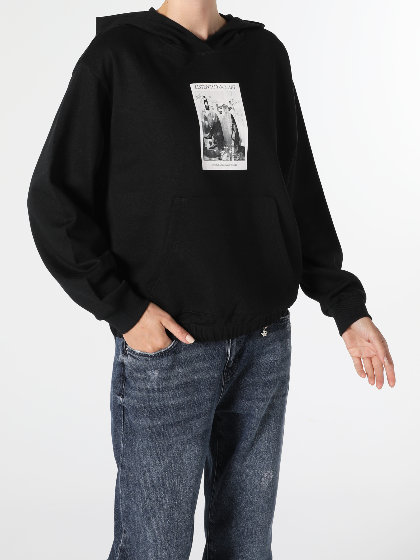 Кофты и свитера Colin’s модель CL1055904_Q1.V1_BLK Фото