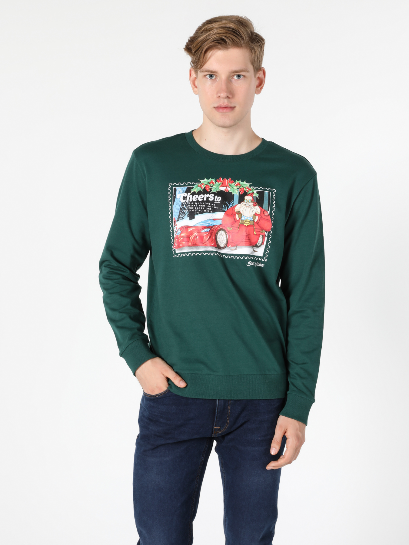 Кофты и свитера Colin’s модель CL1056531_Q1.V1_GRN Фото