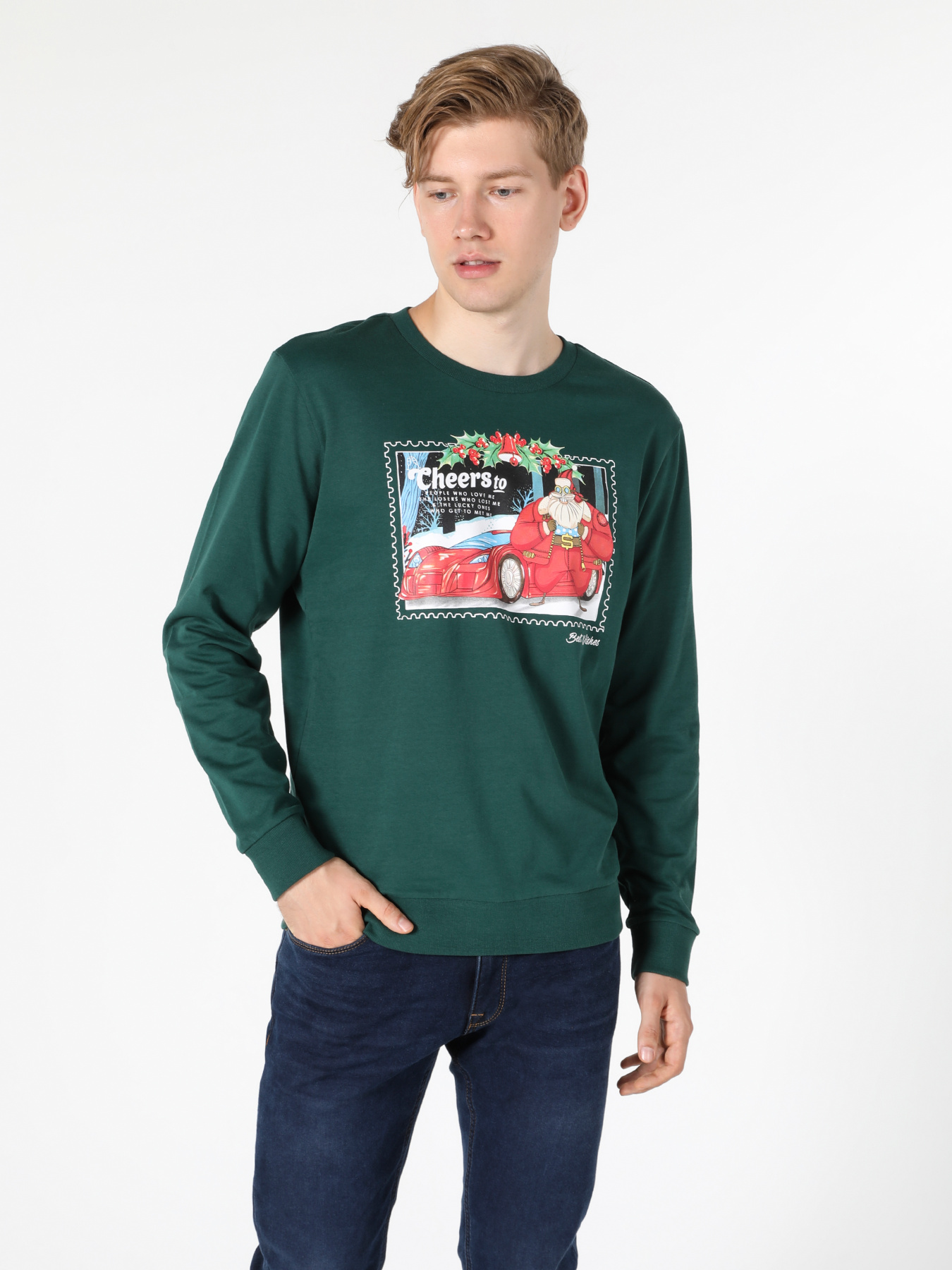 Кофты и свитера Colin’s модель CL1056531_Q1.V1_GRN Фото