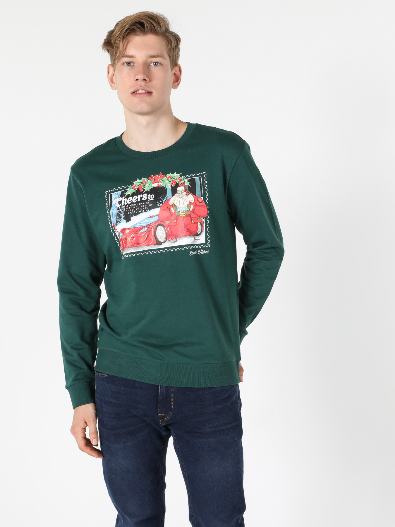 Худи и свитшоты Colin’s модель CL1056531_Q1.V1_GRN Фото