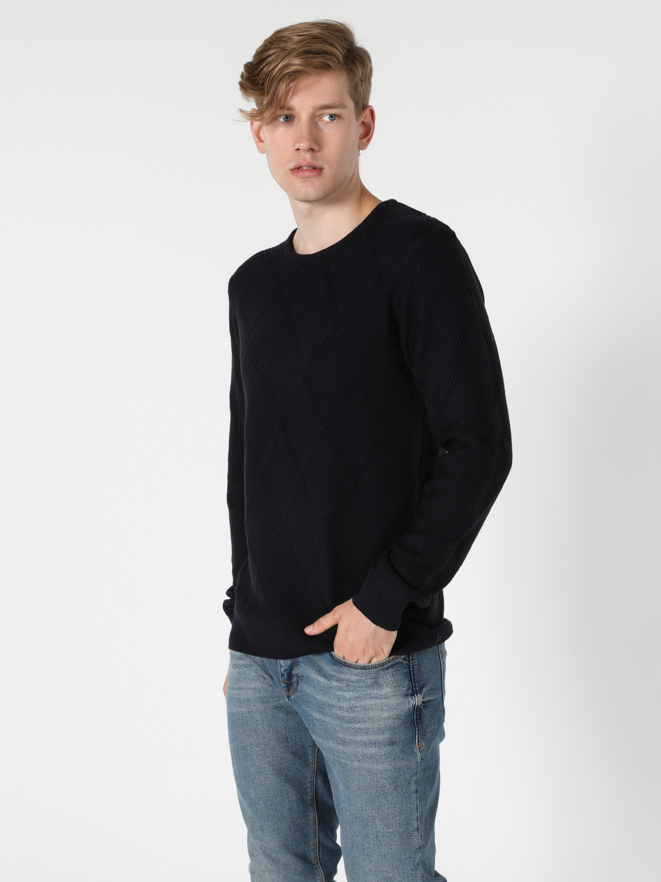 Кофты и свитера Colin’s модель CL1050039_Q1.V1_NAV Фото