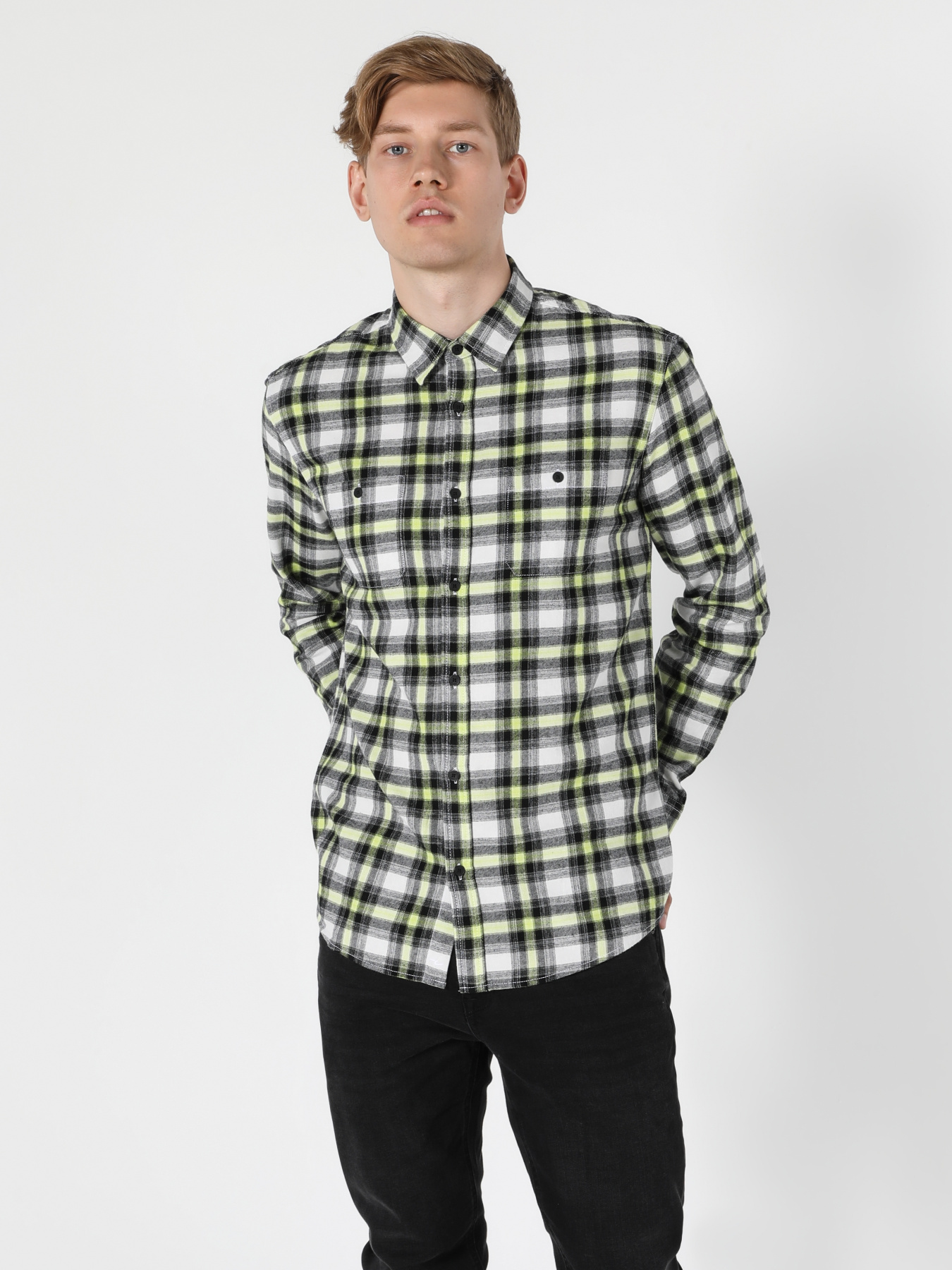 Сорочки Colin’s модель CL1055663_Q1.V1_BLK Фото