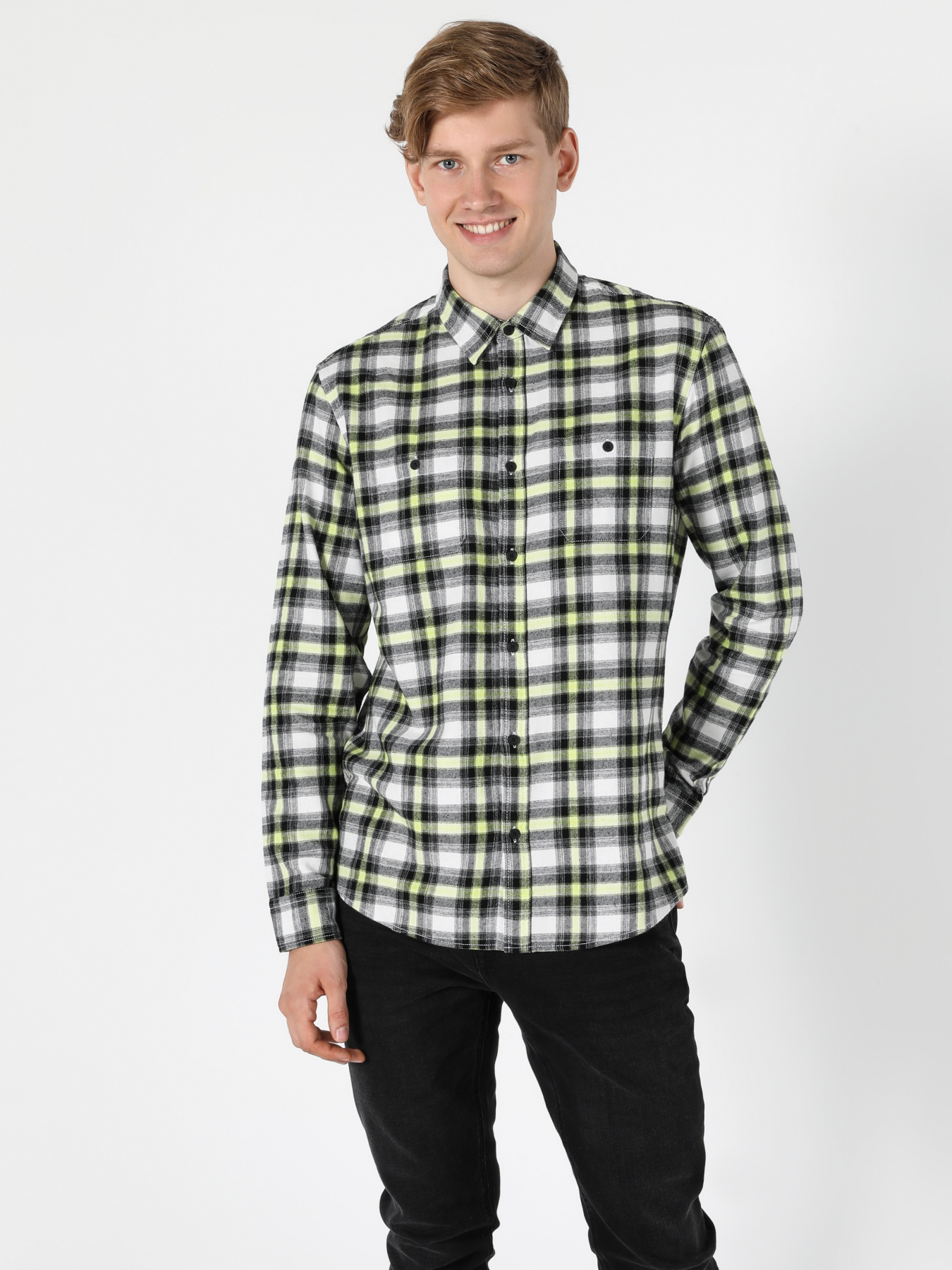 Сорочки Colin’s модель CL1055663_Q1.V1_BLK Фото