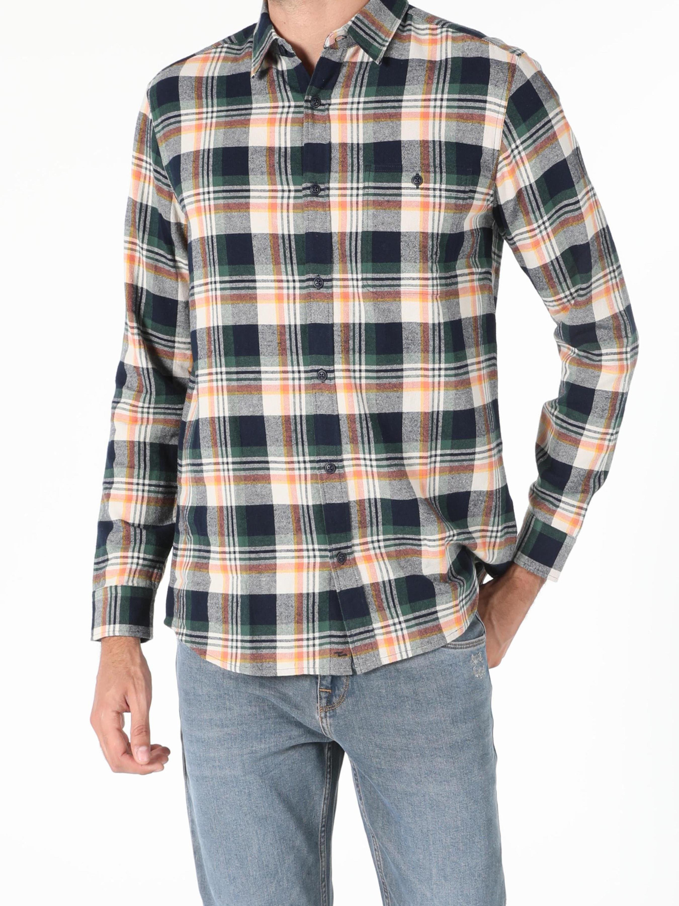 Рубашки Colin’s модель CL1055594_Q1.V1_GRN Фото