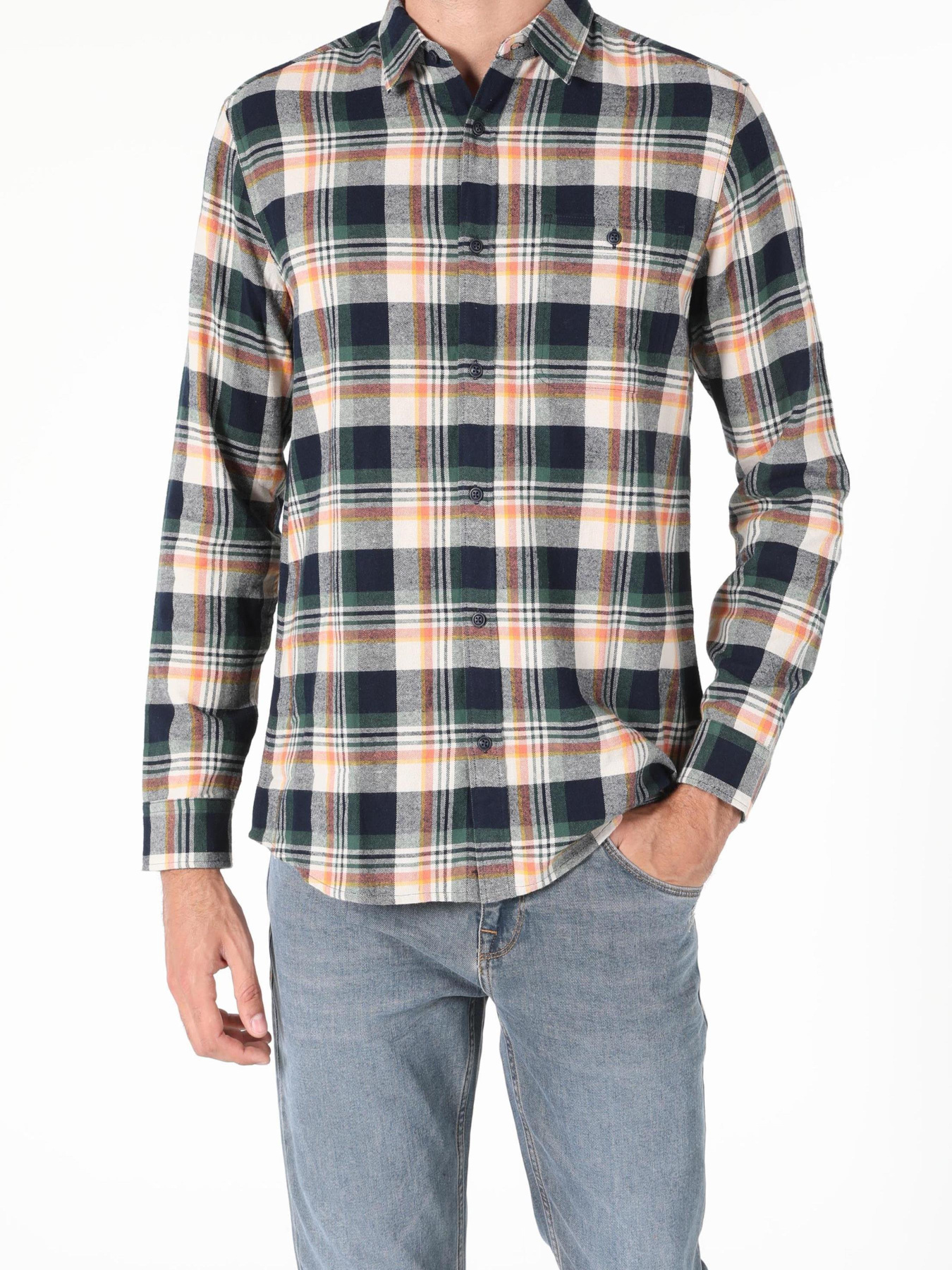 Рубашки Colin’s модель CL1055594_Q1.V1_GRN Фото