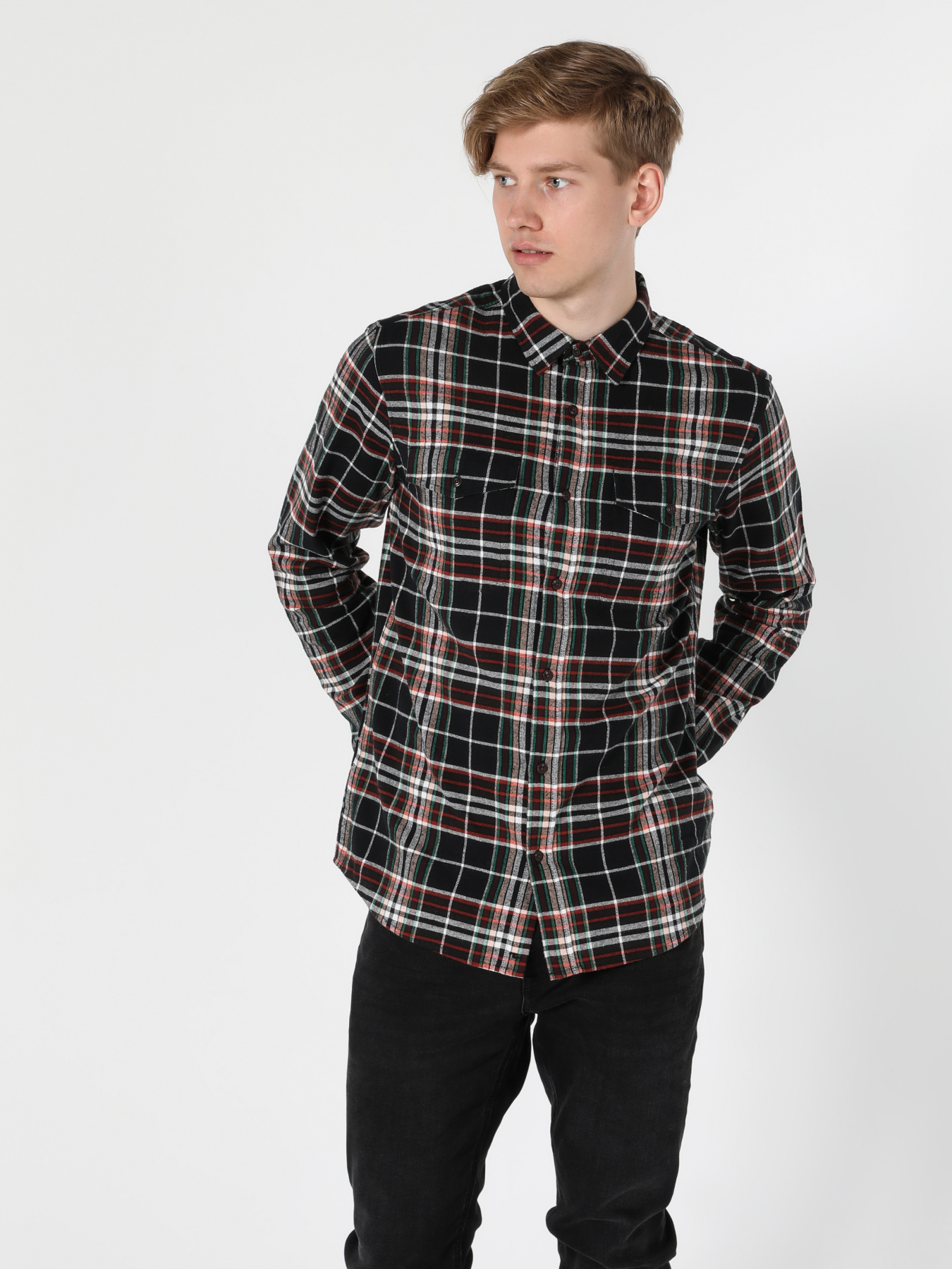 Рубашки Colin’s модель CL1055940_Q1.V1_BLK Фото