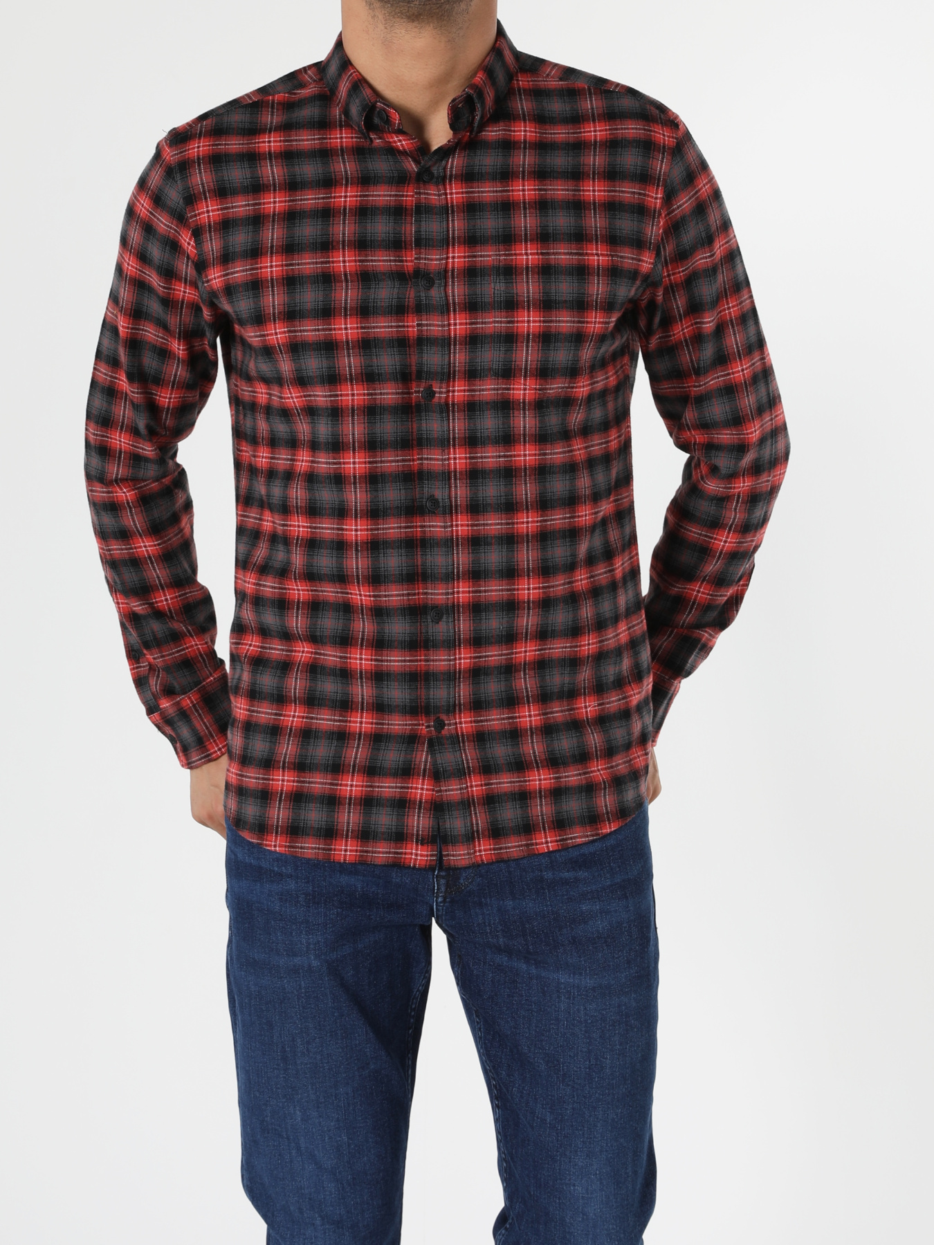 Рубашки Colin’s модель CL1055947_Q1.V1_RED Фото