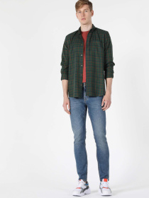 Рубашки Colin’s модель CL1049968_Q1.V1_GRN Рубашки Colin’s модель CL1049968_Q1.V1_GRN Фото