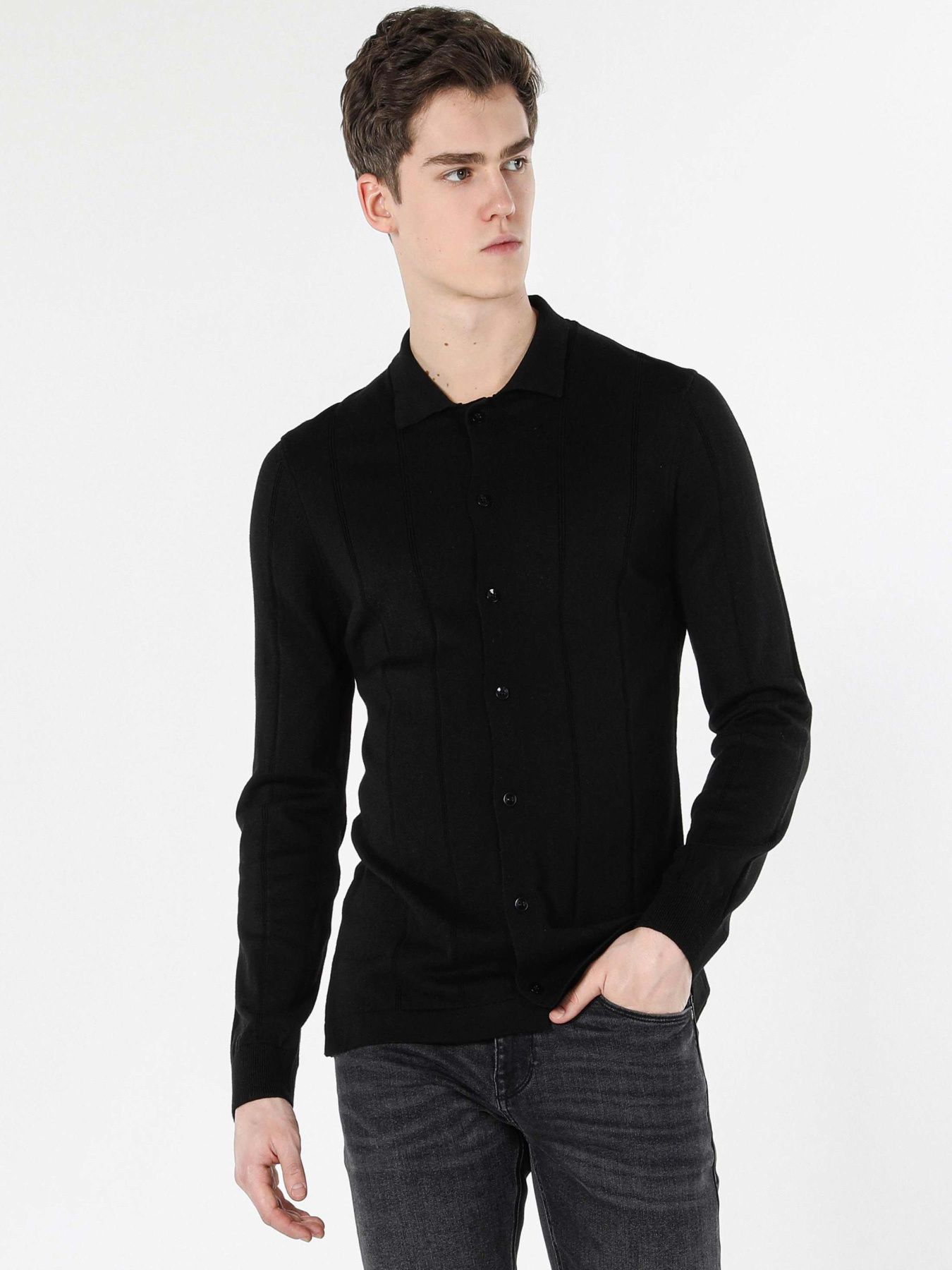 Кофты и свитера Colin’s модель CL1056906_Q1.V1_BLK Фото