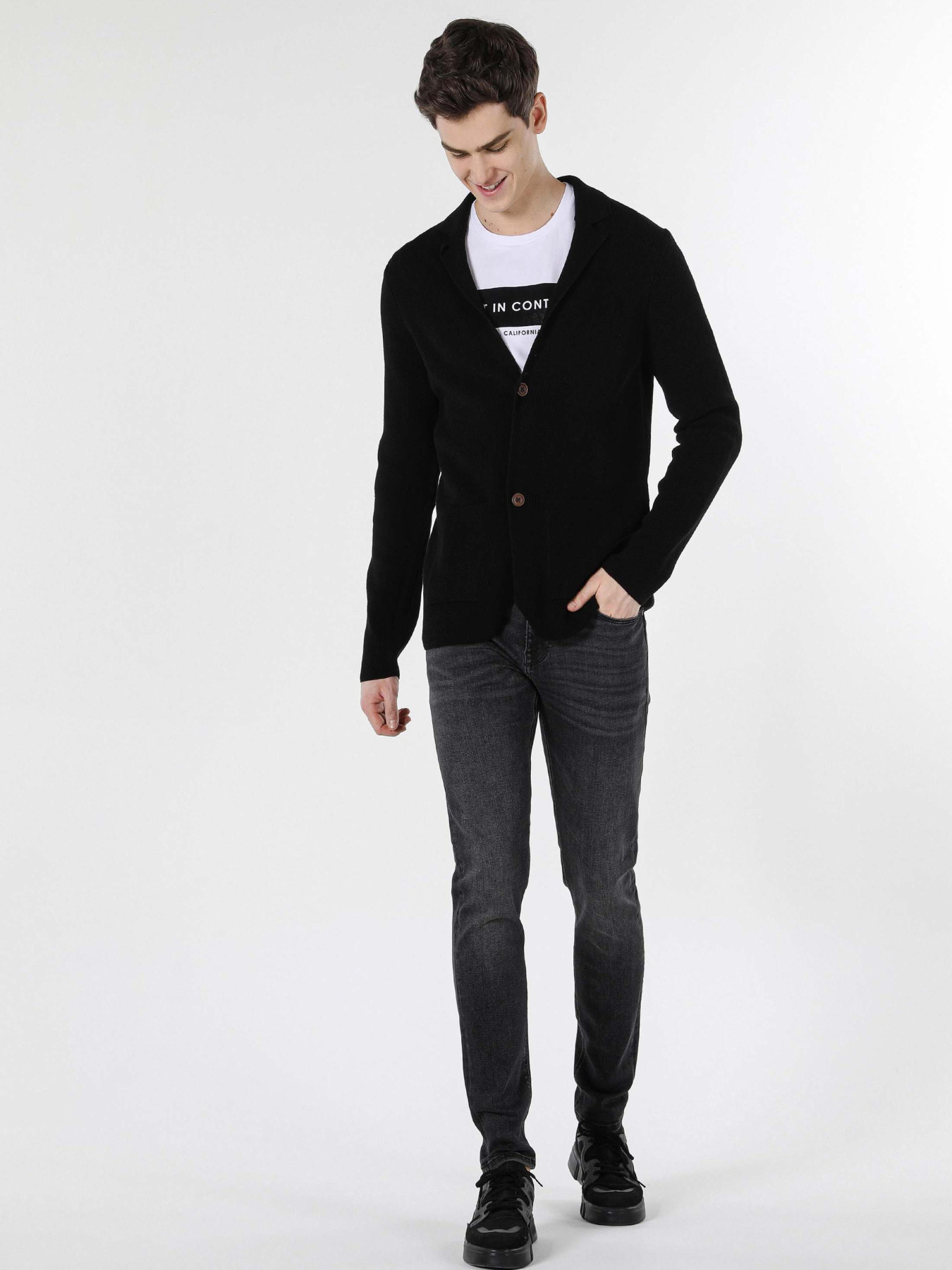 Кофты и свитера Colin’s модель CL1057167_Q1.V1_BLK Фото