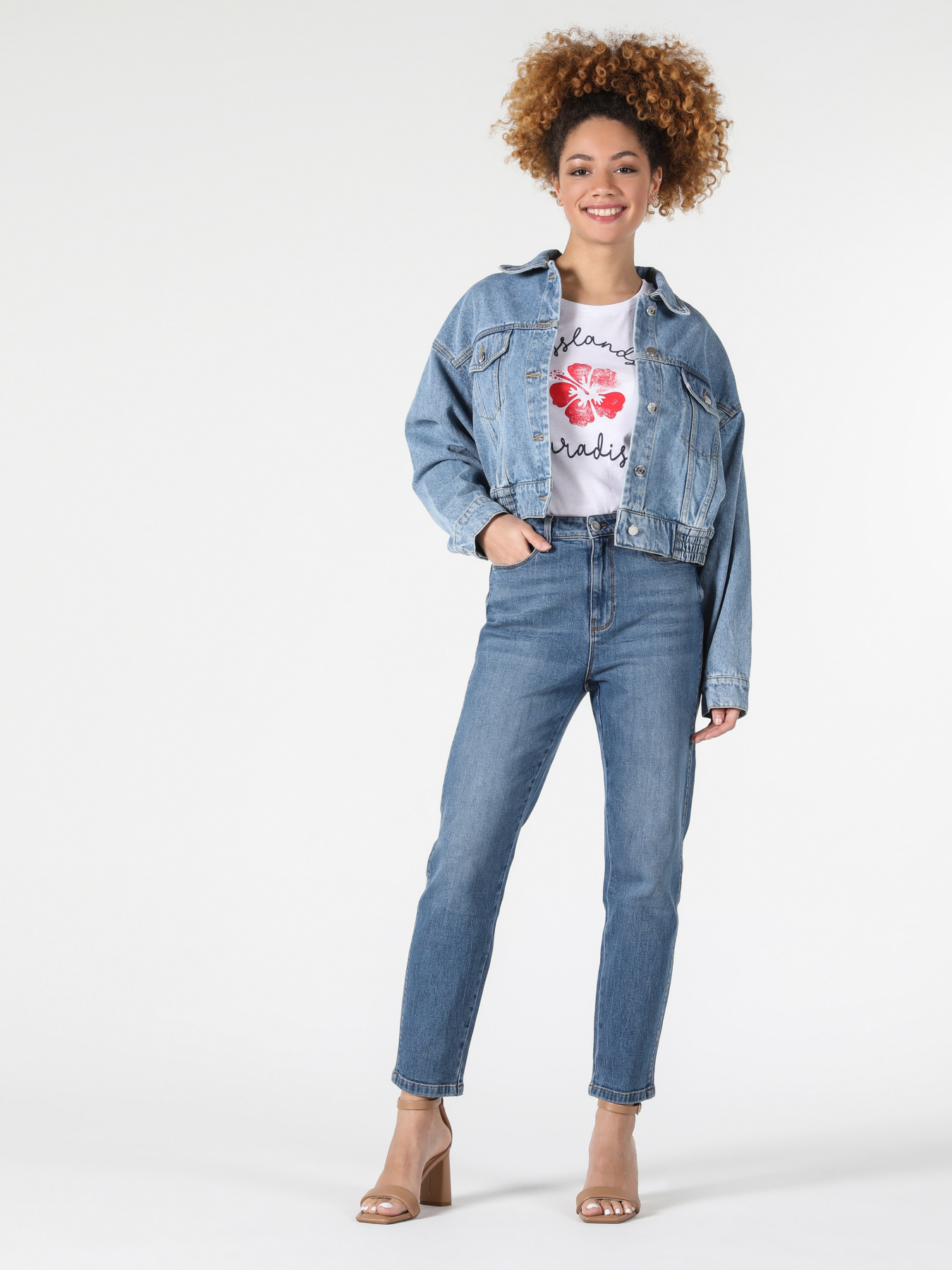 Джинсы мом Colin’s модель CL1057973_Q1.V1_DN04750 Фото