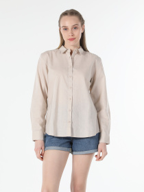 Сорочки Colin’s модель CL1058517_Q1.V1_BEI Сорочки Colin’s модель CL1058517_Q1.V1_BEI Фото