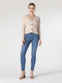 Кофты и свитера Colin’s модель CL1059584_Q1.V1_BEI Фото