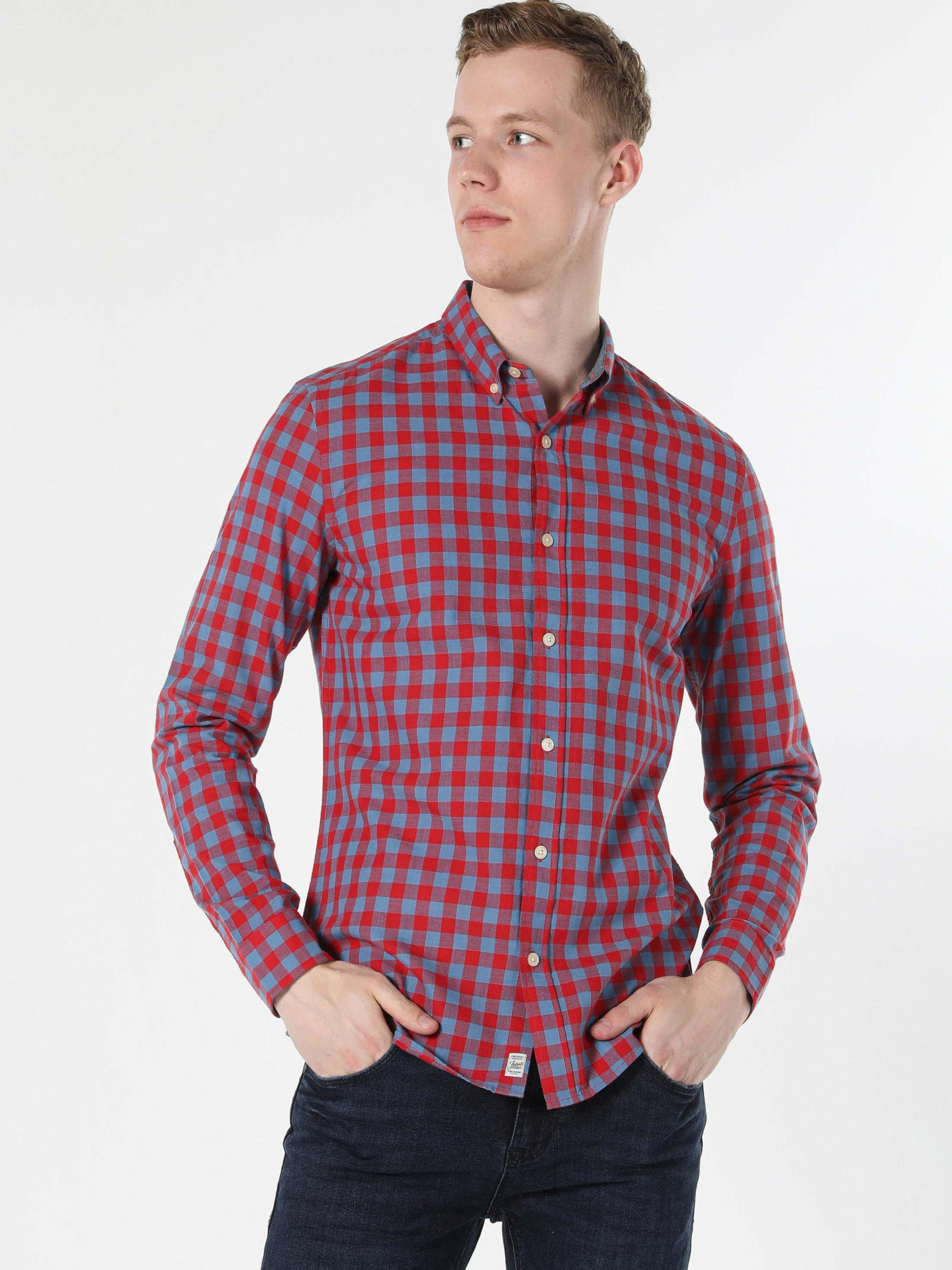 Сорочки Colin’s модель CL1058816_Q1.V1_RED Фото