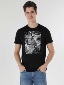 Футболки і поло Colin’s модель CL1056723_Q1.V1_BLK Футболки і поло Colin’s модель CL1056723_Q1.V1_BLK Фото