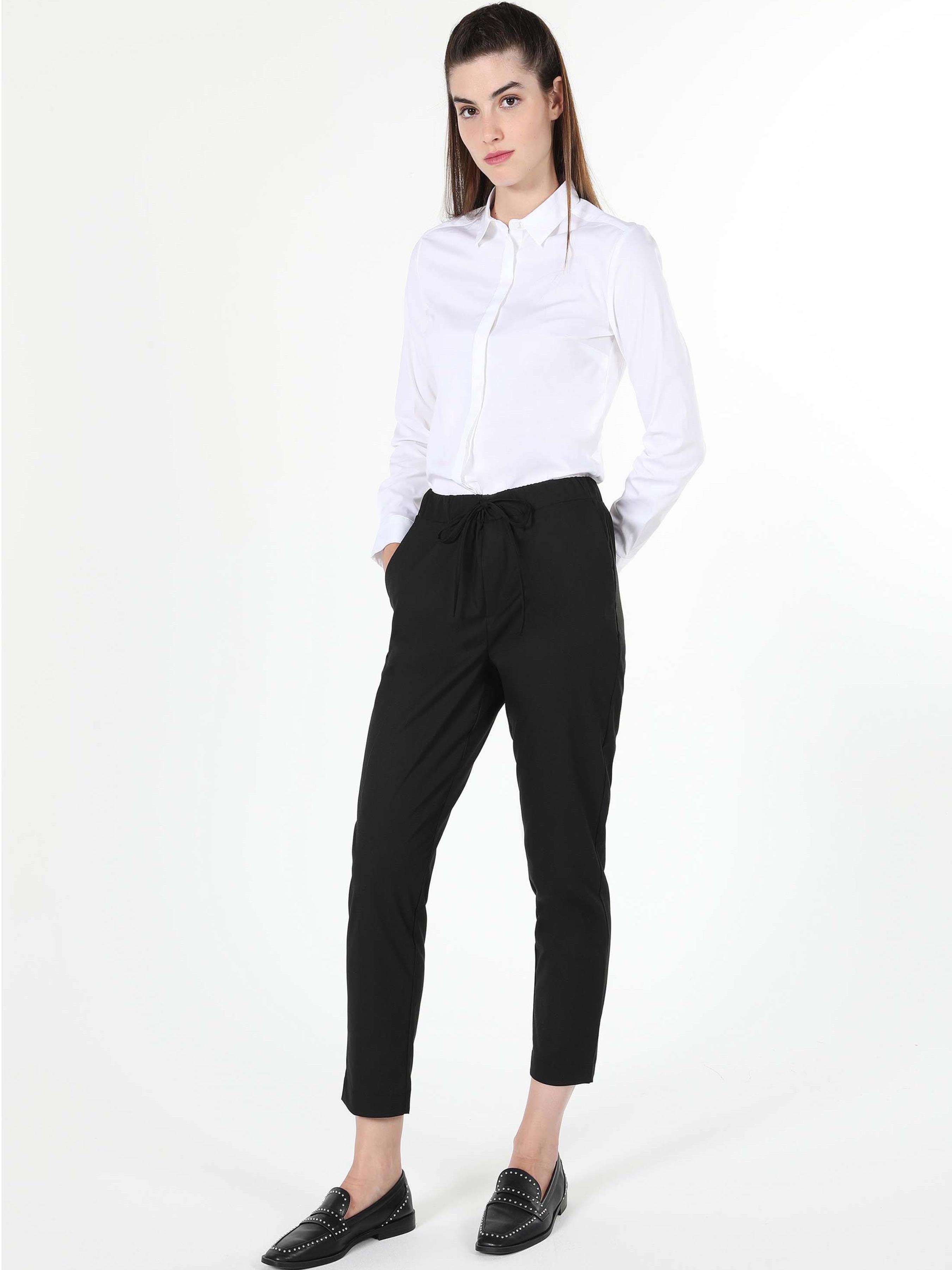 Жіночі Штани Colin’s  (CL1055028_Q1.V1_BLK) колір чорний, матеріал комбінований верх