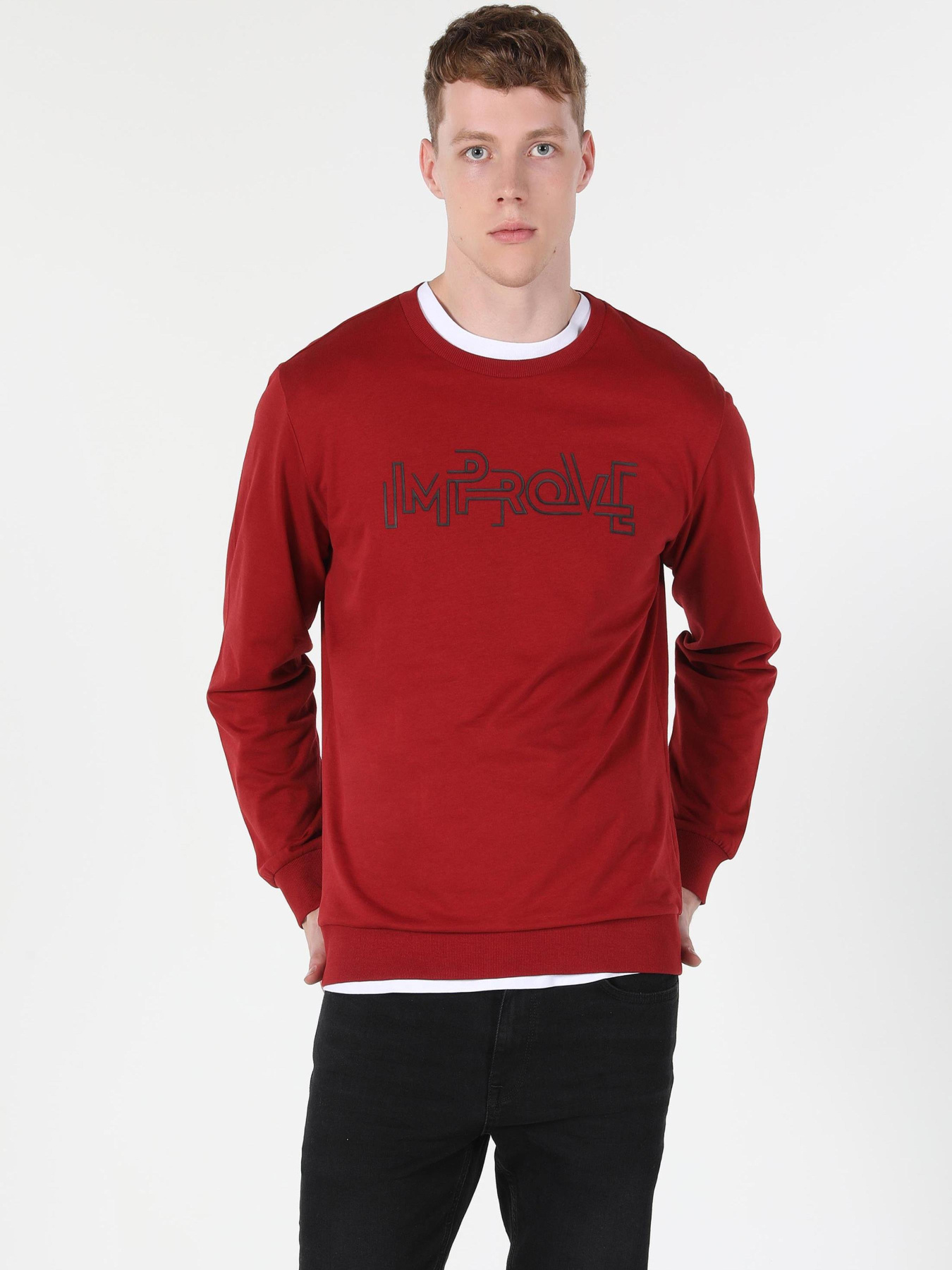 Кофты и свитера Colin’s модель CL1060123_Q1.V1_RED Фото