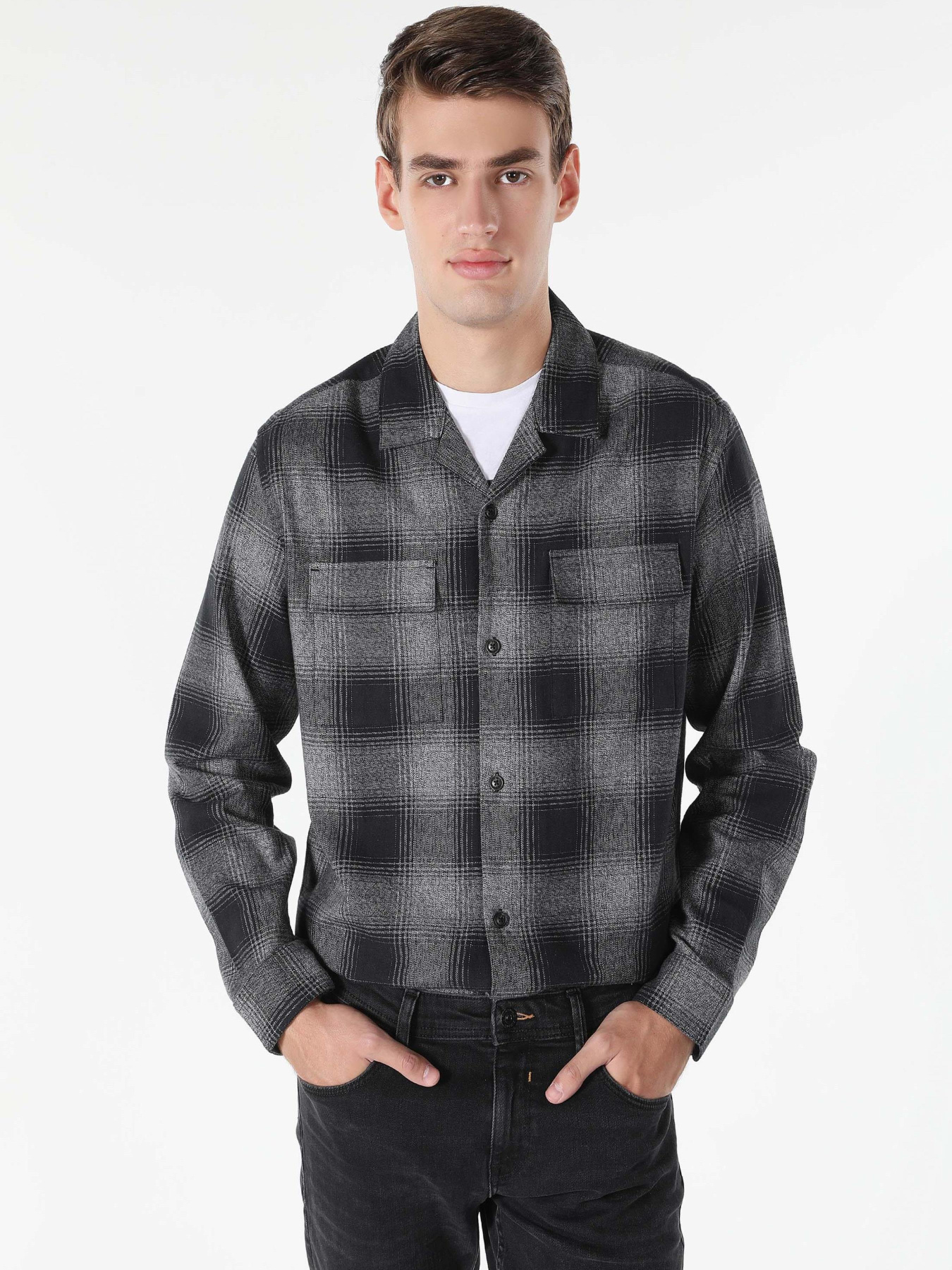 Рубашки Colin’s модель CL1049917_Q1.V1_BLK Фото