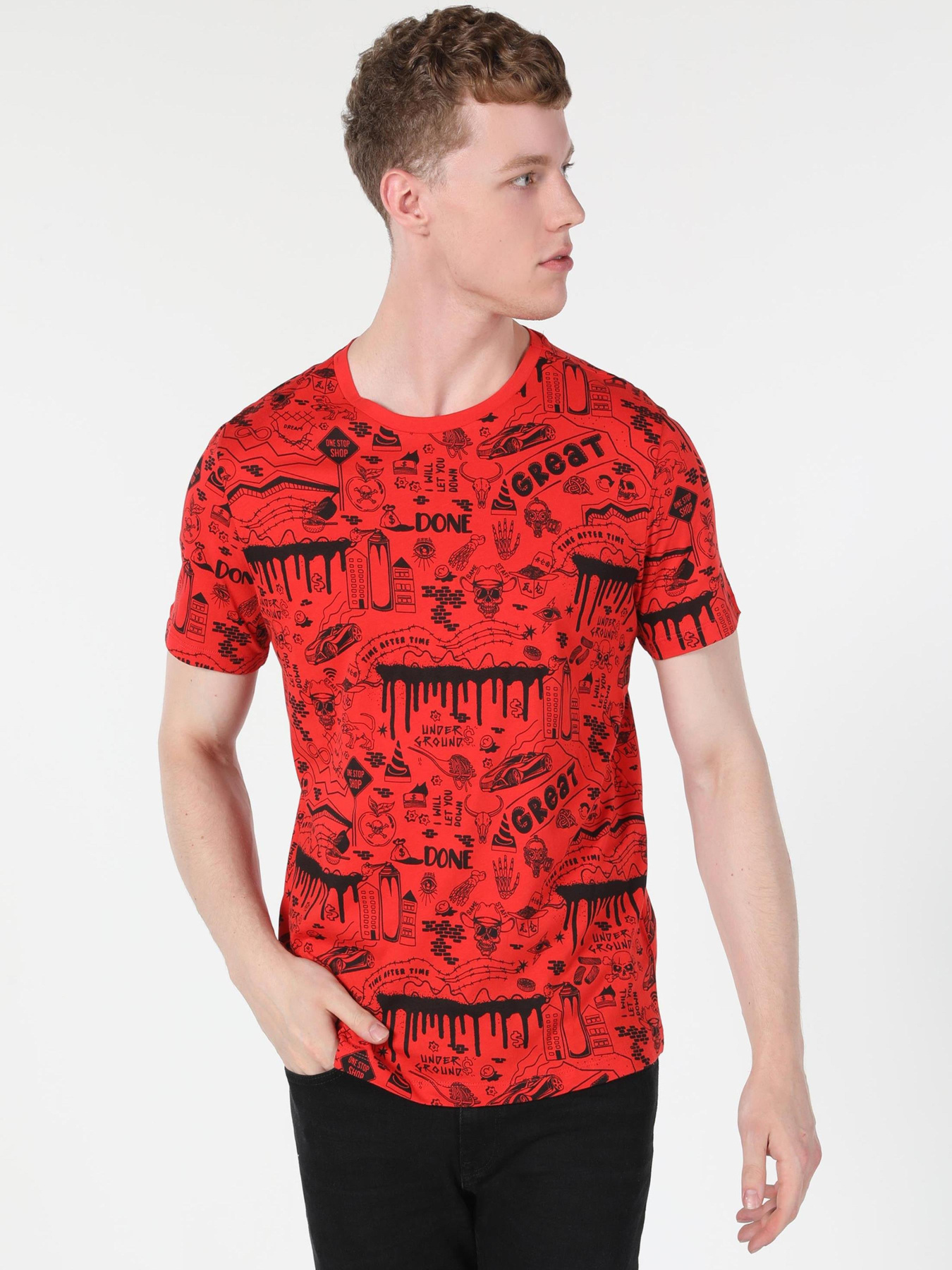 Футболки и поло Colin’s модель CL1060033_Q1.V1_RED Фото