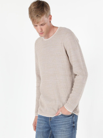 Кофты и свитера Colin’s модель CL1056038_Q1.V1_BEI Фото