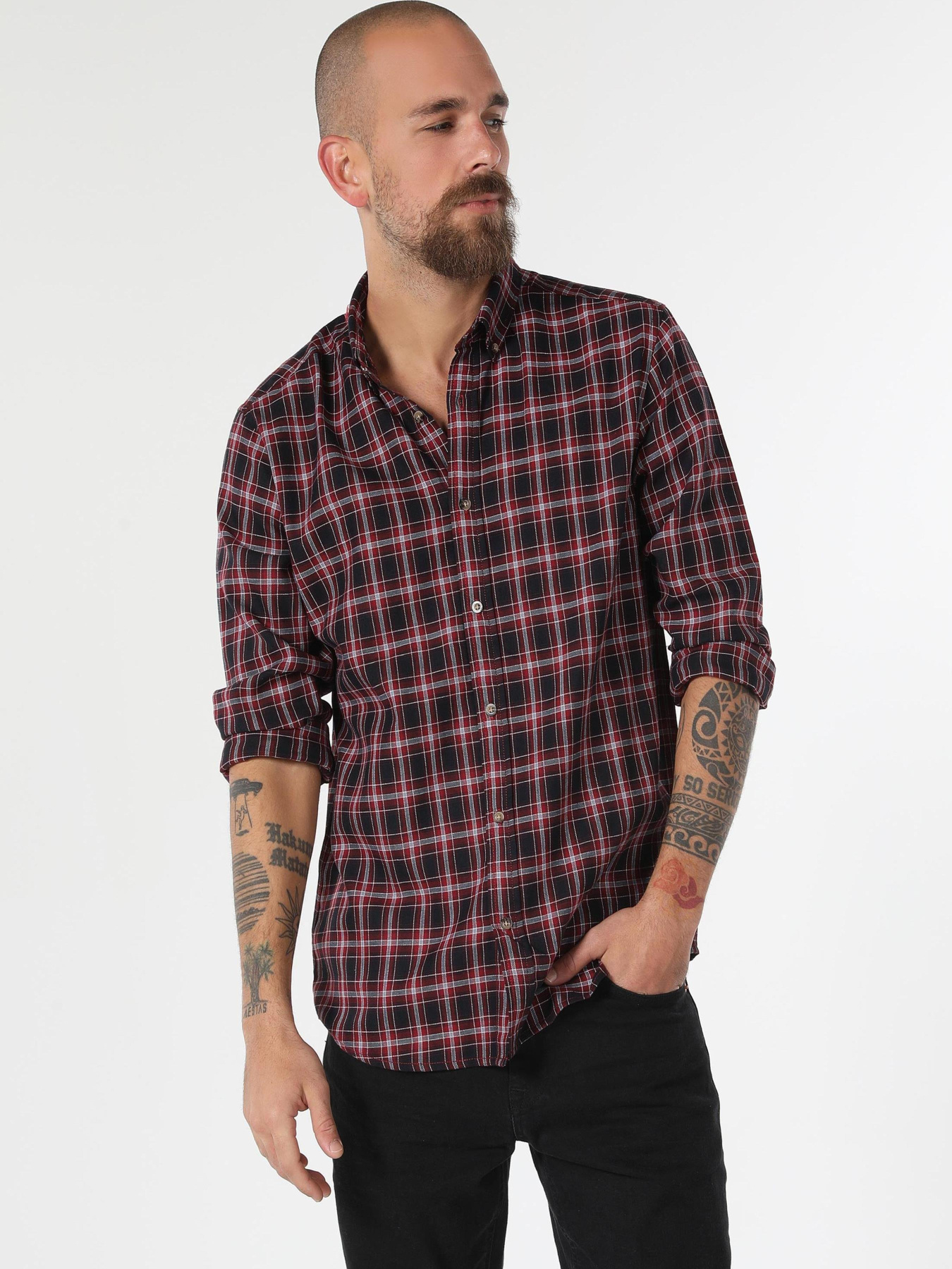 Сорочки Colin’s модель CL1061717_Q1.V1_RED Фото