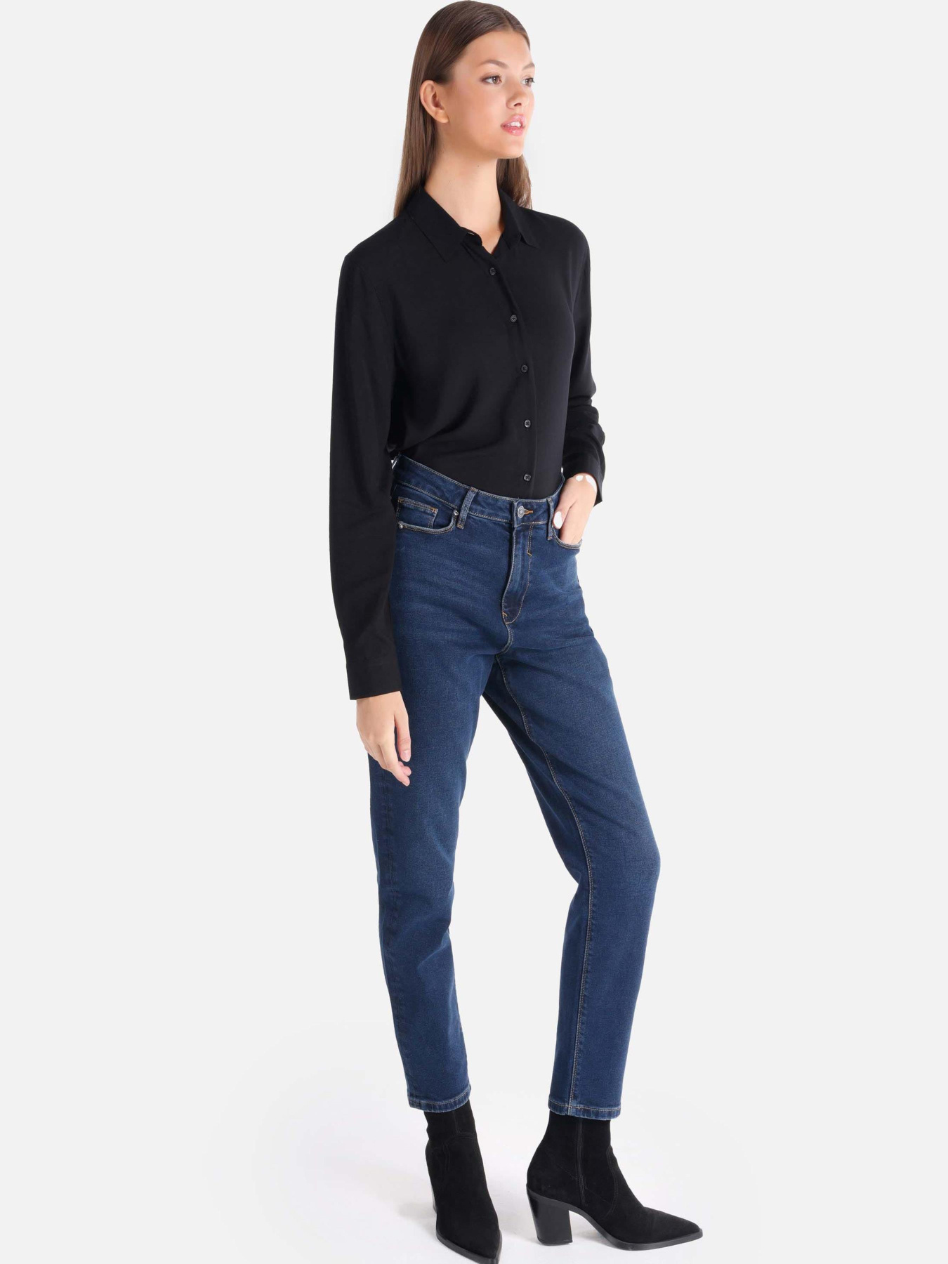 Джинсы мом Colin’s модель CL1065447_Q1.V1_DN01111 Фото