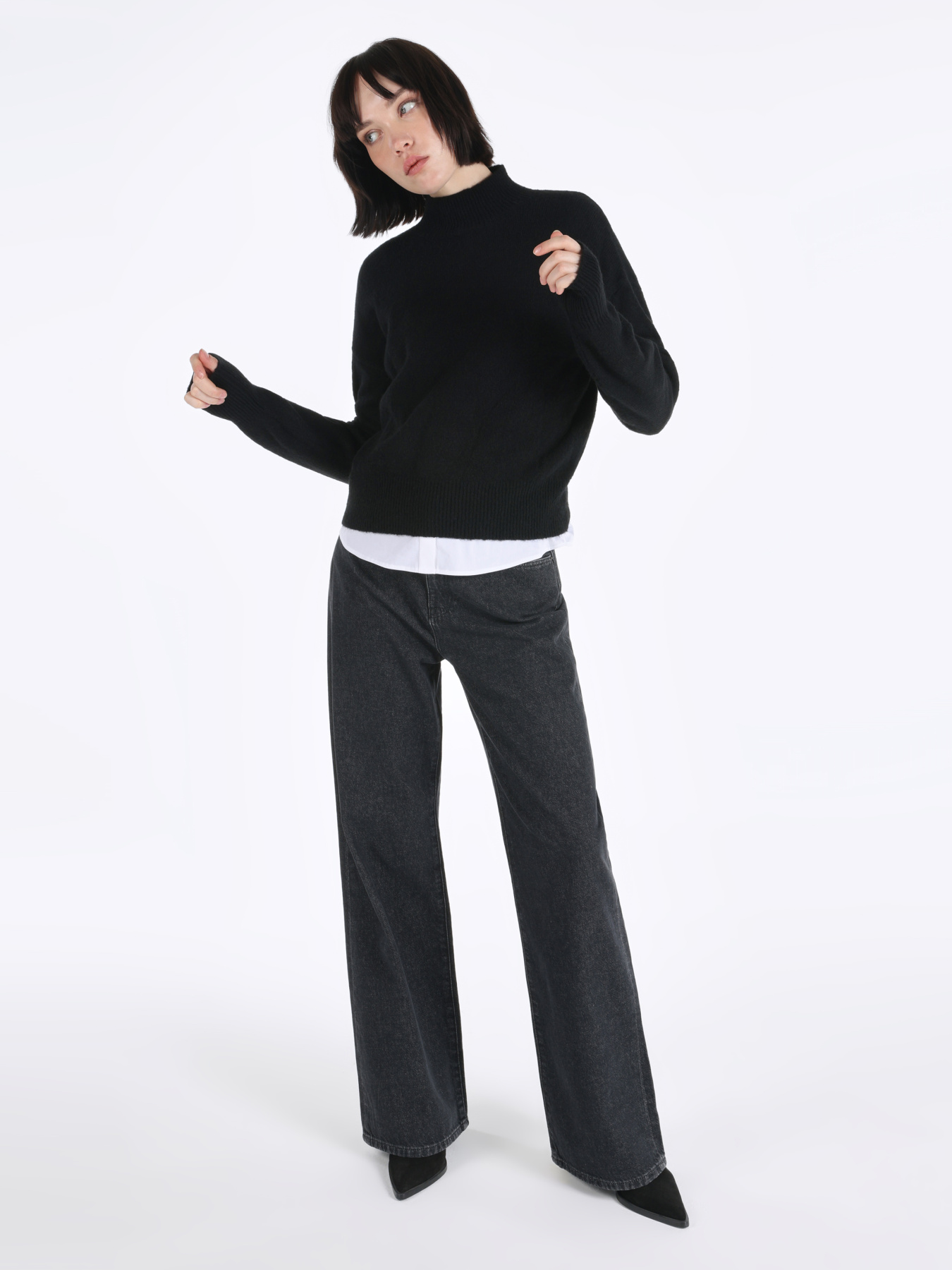 Кофты и свитера Colin’s модель CL1065641_Q1.V1_BLK Фото