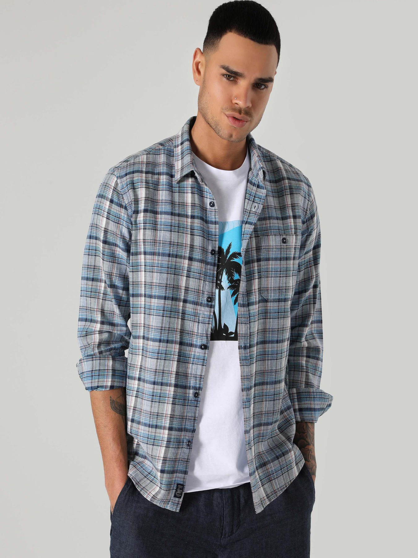 Сорочки Colin’s модель CL1059751_Q1.V1_LBL Фото