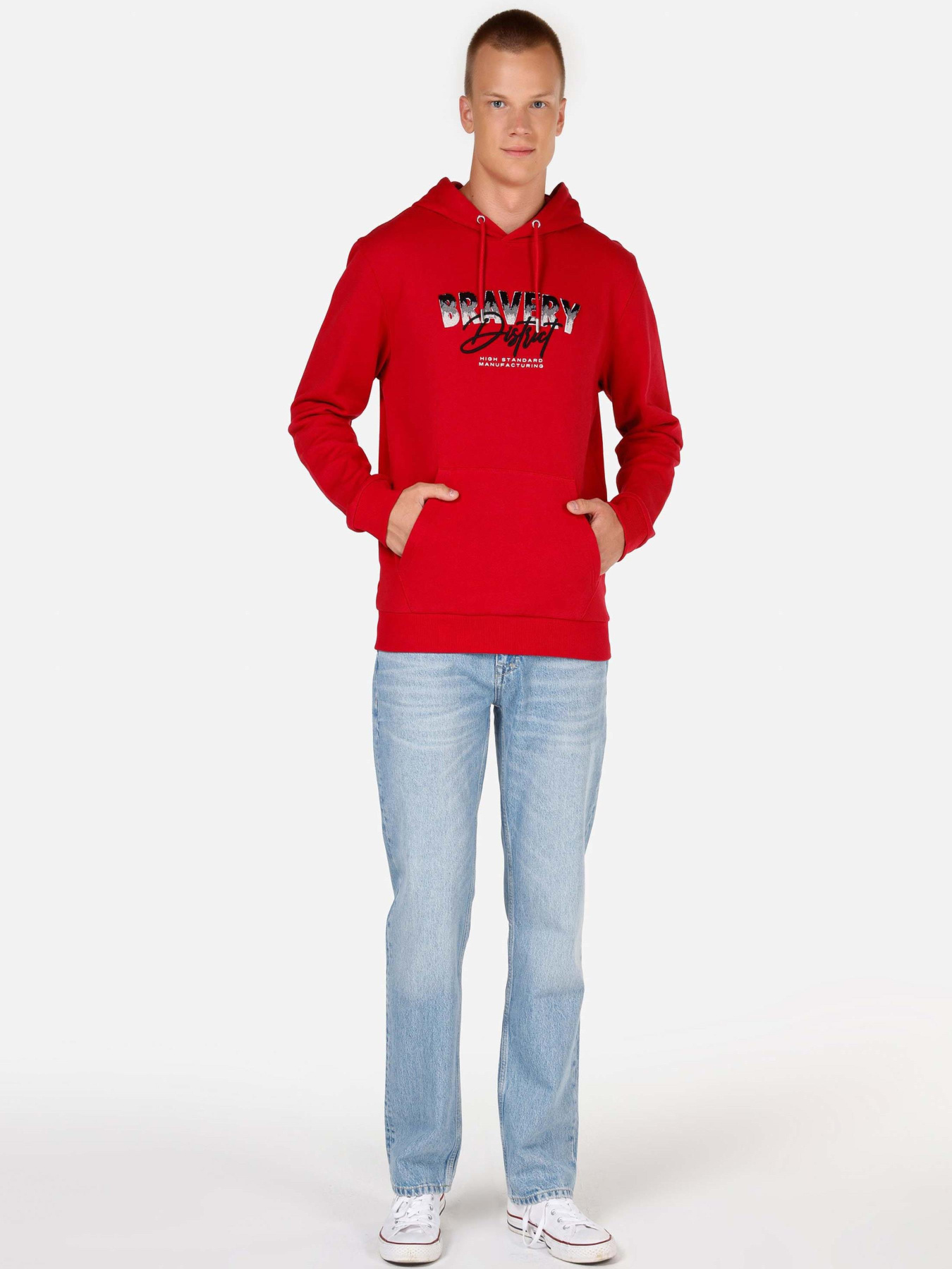 Кофты и свитера Colin’s модель CL1070111_Q1.V1_RED Фото