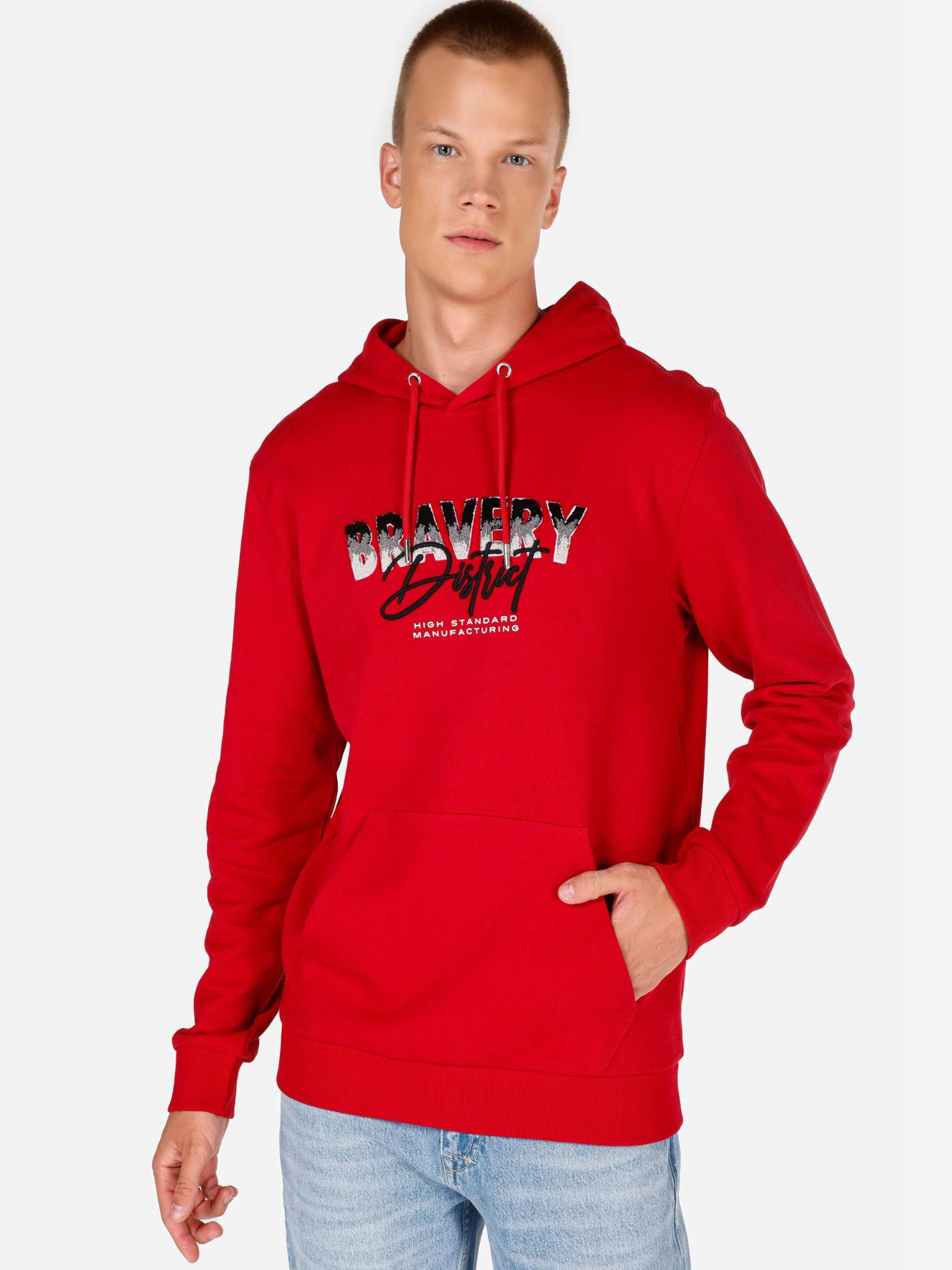 Кофты и свитера Colin’s модель CL1070111_Q1.V1_RED Фото