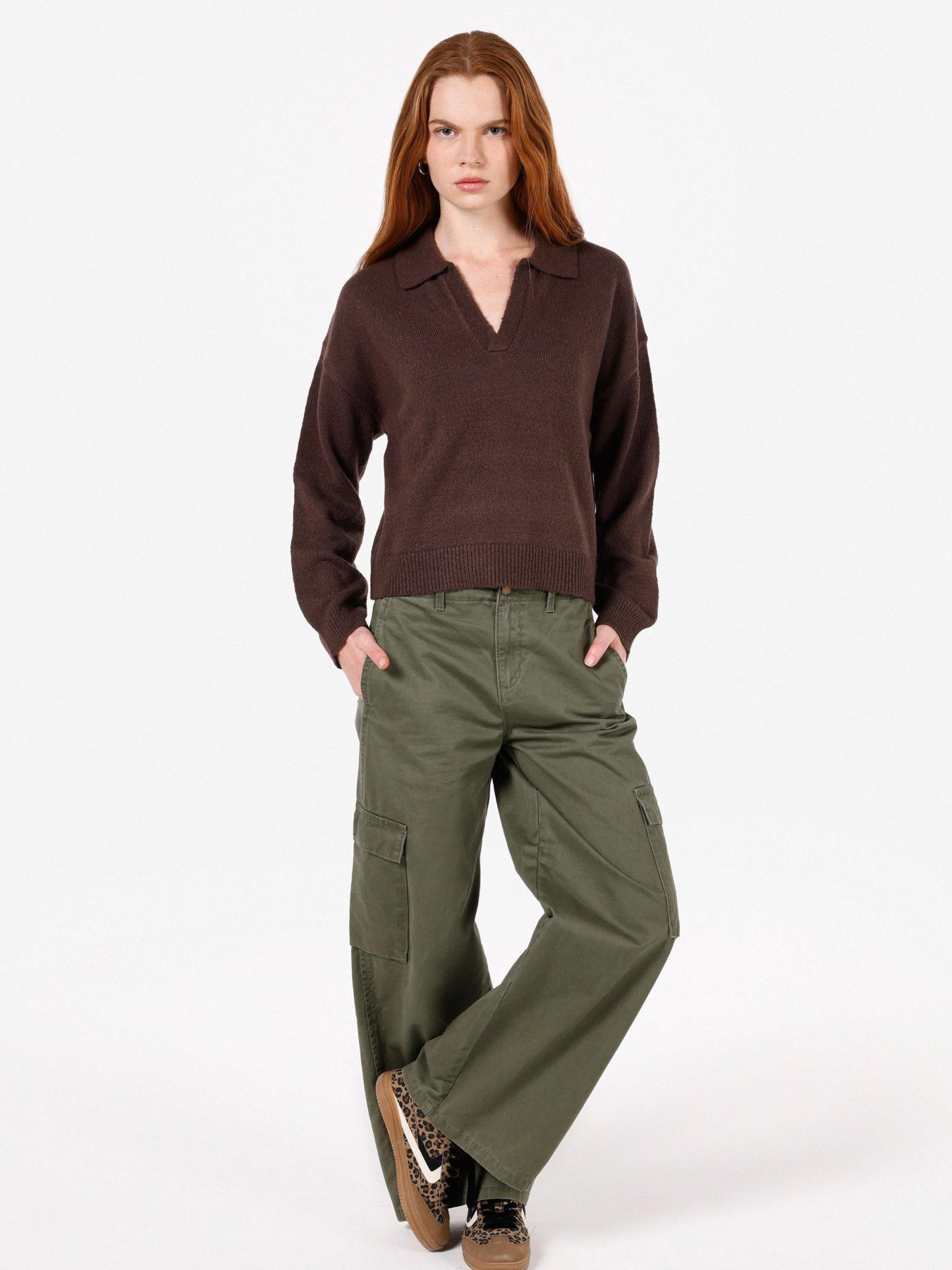 Кофты и свитера Colin’s модель CL1072512_Q1.V1_BRW Фото