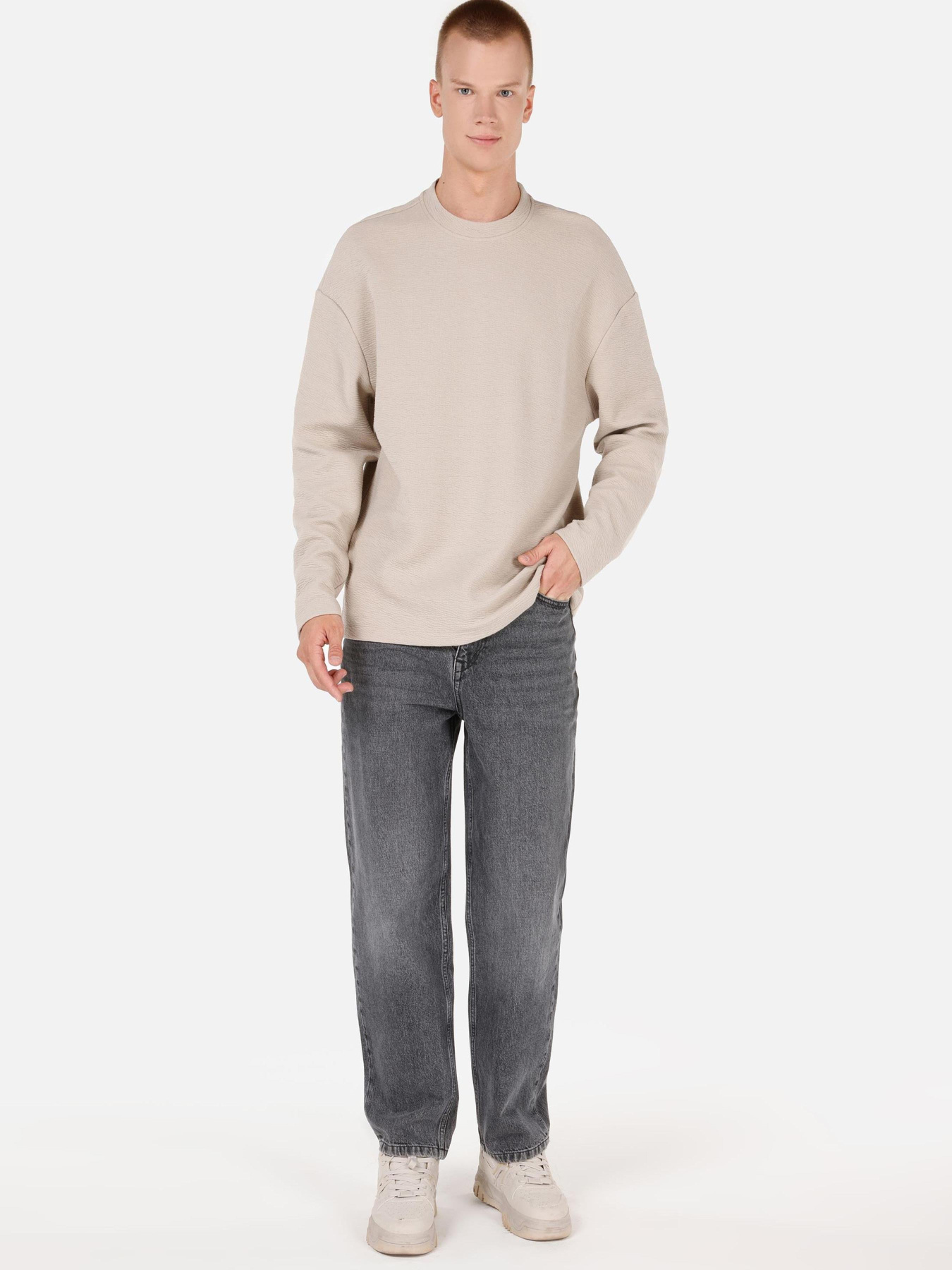 Худи и свитшоты Colin’s модель CL1071043_Q1.V1_BEI Фото