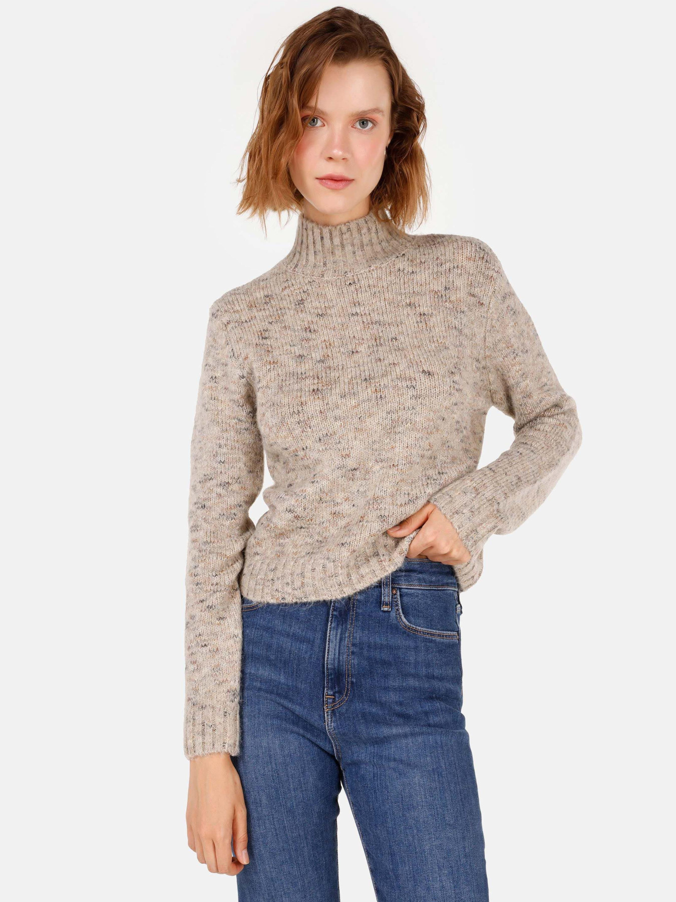 Кофты и свитера Colin’s модель CL1071126_Q1.V1_BEI Фото