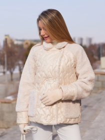 Куртки и дубленки MilaNova модель Куртка К-308 молоко Фото