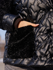 Куртки MilaNova модель Куртка К-308 черный Фото