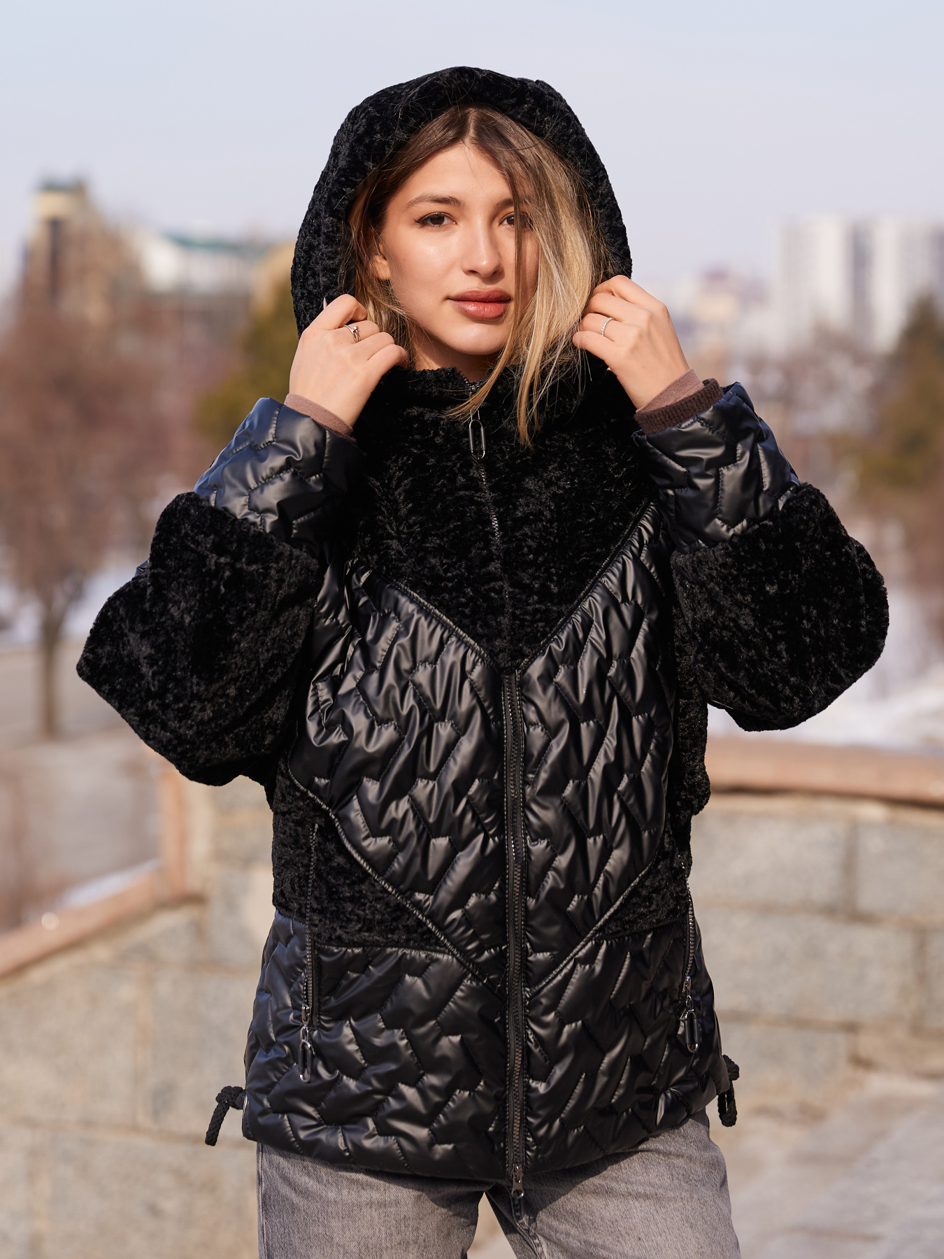 Куртки та дублянки MilaNova модель Куртка К-357 черный Фото