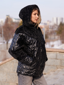 Куртки та дублянки MilaNova модель Куртка К-357 черный Куртки та дублянки MilaNova модель Куртка К-357 черный Фото