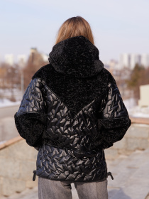 Куртки та дублянки MilaNova модель Куртка К-357 черный Куртки та дублянки MilaNova модель Куртка К-357 черный Фото