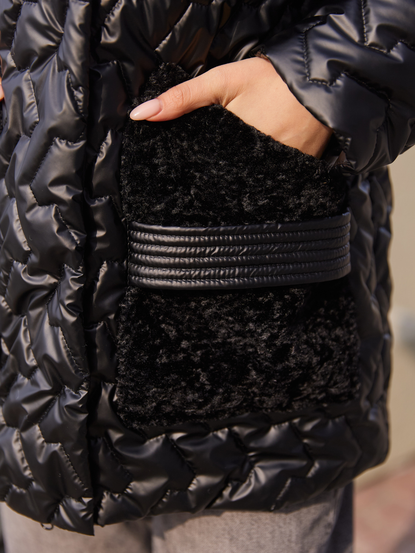 Демисезонная куртка MilaNova модель Куртка К-363 черный Фото