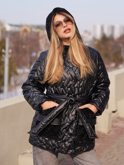 Демисезонная куртка MilaNova модель Куртка К-363 черный Фото