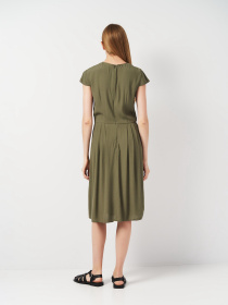 Платье миди H&M модель 2001071ral_Хаки Фото