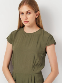 Платье миди H&M модель 2001071ral_Хаки Фото