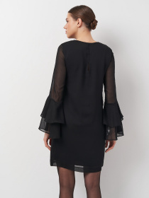 Платье мини H&M модель 5461506log_Черный Фото