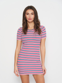 Платье мини H&M модель 8626931arl_Комбинированный Фото