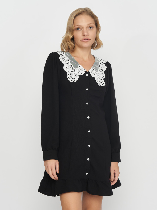 Платье мини H&M модель 9565023wer_Черный Фото