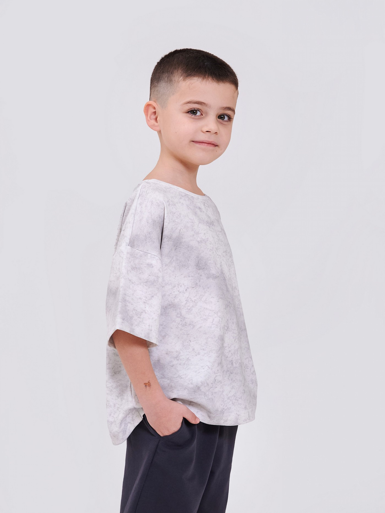 Футболка SMIL модель smil_110794-svetlo-seryj Фото