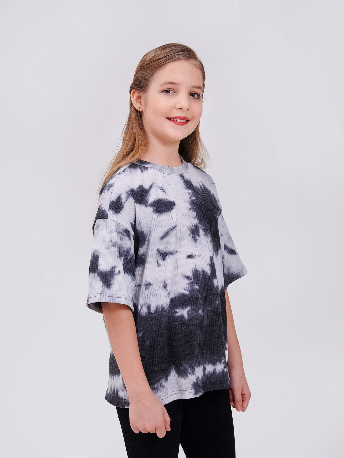 Футболка SMIL модель smil_110153-belyj-s-cernym Фото